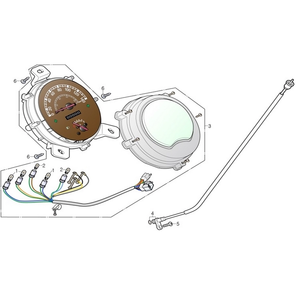 DAELIM YC125 (DL125ARM) KILOMETRE SAATI #DL125-ARM F0203